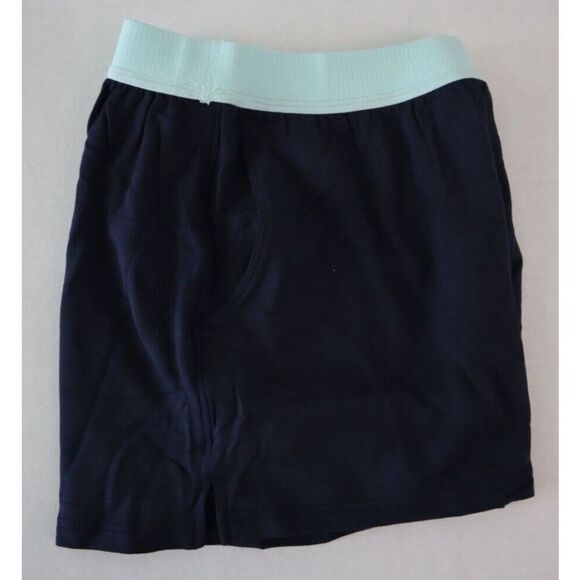 Jambys Unisex Sz XS Navy Blue/Mint Soft Breathable Boxer Shorts w/Pockets - Picture 6 of 10